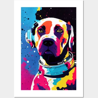 Astronaut labrador portrait Posters and Art